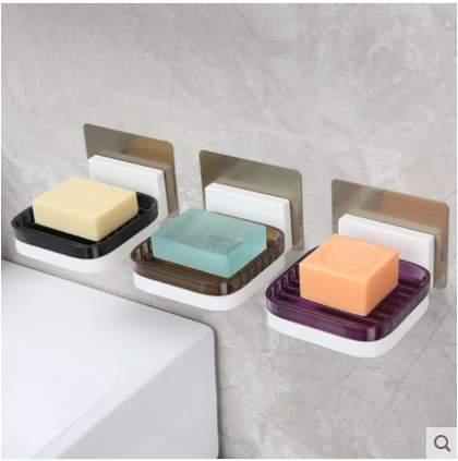 Biqing Soap Case Free of perforated dressing room Soap Box Suction Cups Soap Racks Creativity Drain Shelve Soap Racks