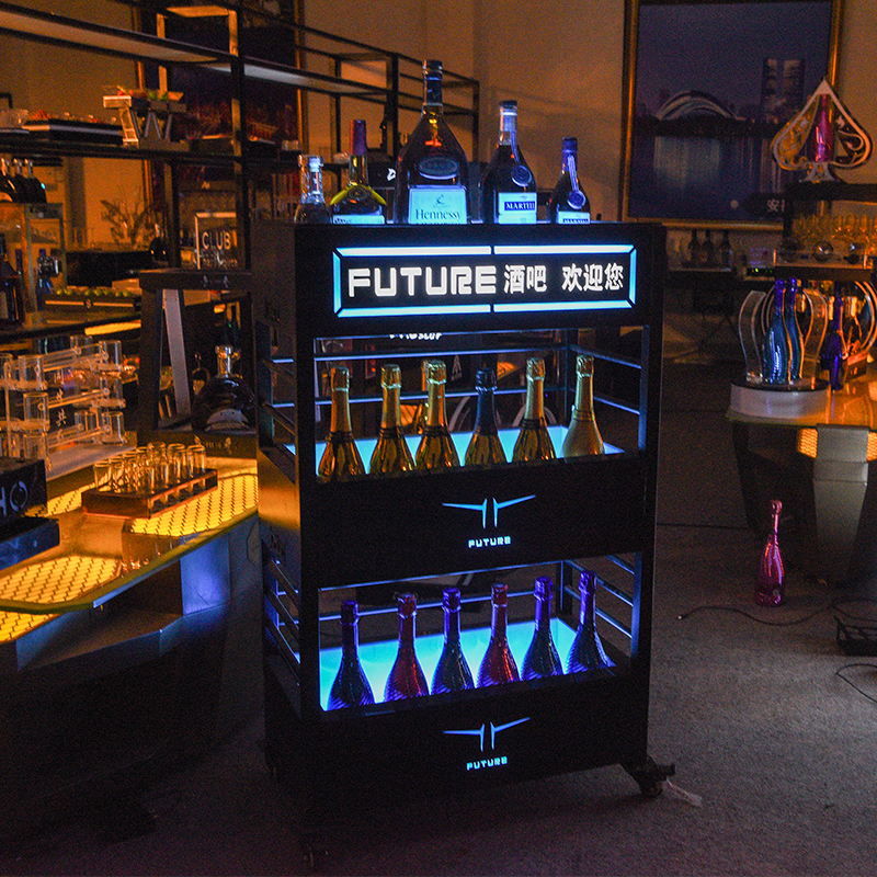 Spade a luminous wine seat champagne king luminous wine seat wine red wine foreign wine stainless steel LED wine conveyer XO dedicated