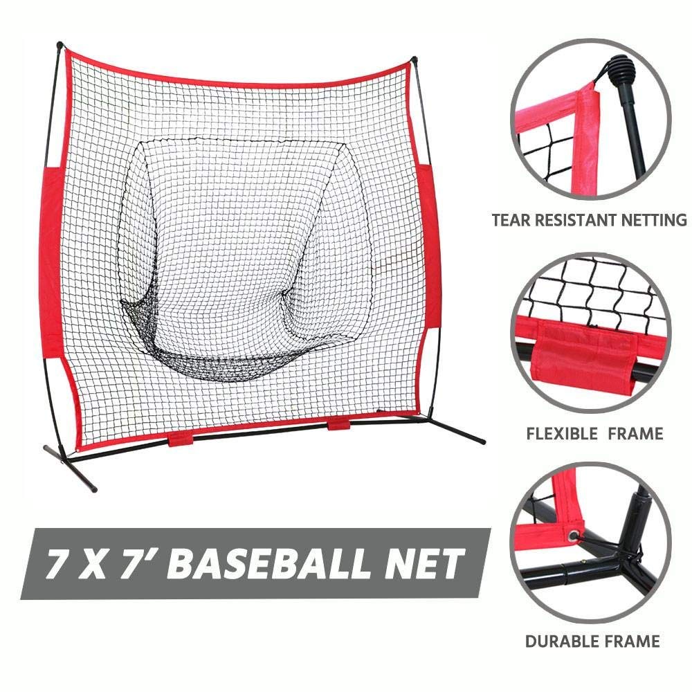 Baseball Net Training Practice Net Strike Net Plane Block Net Softball Net 7x7 foot Baseball Team Building Sport