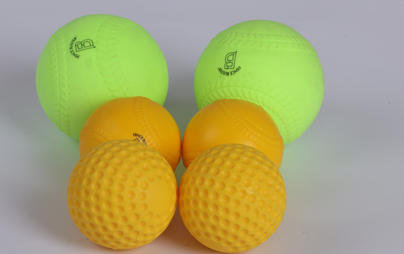 Chất lượng cao bóng máy đặc biệt lõm lỗ bóng chày softball kháng mặc kháng đào tạo PU foam sponge mềm bóng 	quả bóng chày da cứng	