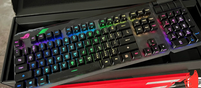 Rog Dragon Knight 2Nd Generation Rgb Wired/Wireless Detachable Mechanical Keyboard Asus Republic of Gamers Rx Optical Red Switch