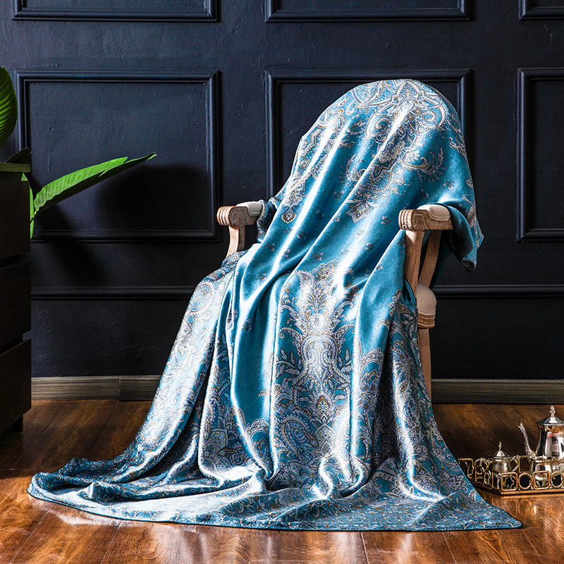 100 mulberry silk t quilt cover heavy silk AB version single piece double summer air conditioning true silk quilt without splicing