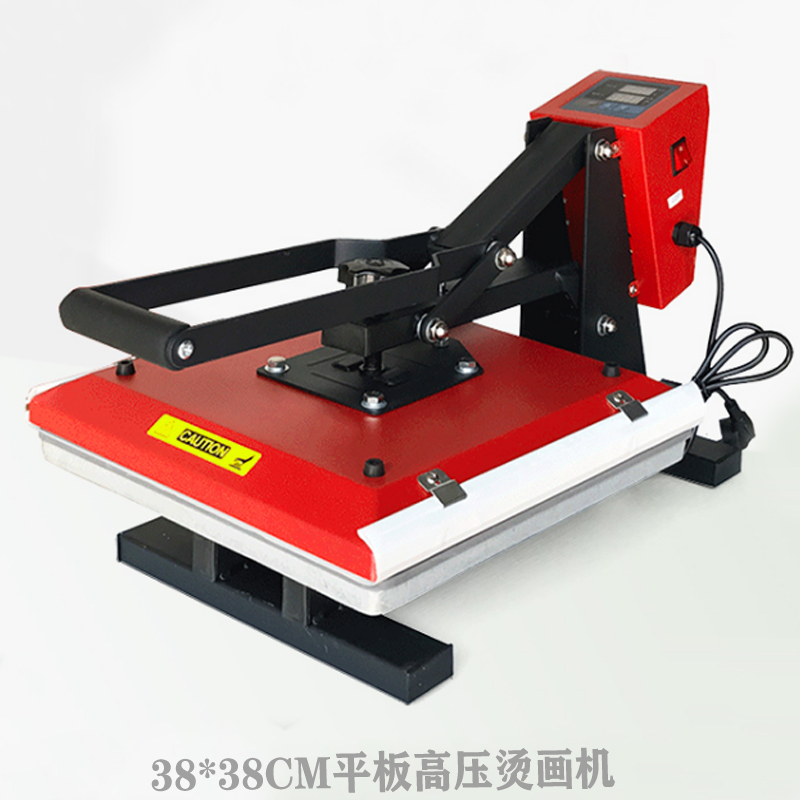 High-pressure plate thermal transfer high temperature resistant machine equipment manual printing flat flower pressing machine small pennant hot drilling machine