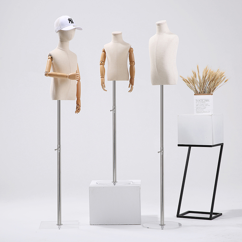 Children's model props half-body children's clothing clothes shop children's clothes show racks Leading the acrylic model shelf