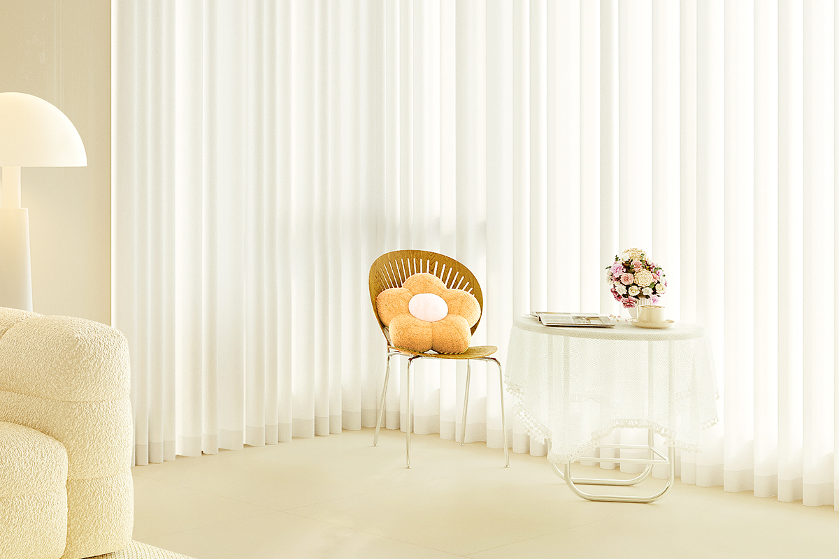 High-Quality White Tulle Curtains - Sheer Chiffon Drapes for Living Room and Bedroom Decor