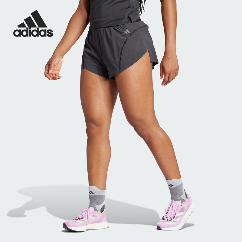 Official Authentic Adidas/Adidas Adizero Split W Women's Running Shorts Ik9708