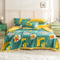 Cotton air-conditioning quilt summer cool quilt pure cotton thin quilt spring and autumn summer machine washable childrens summer quilt for all seasons