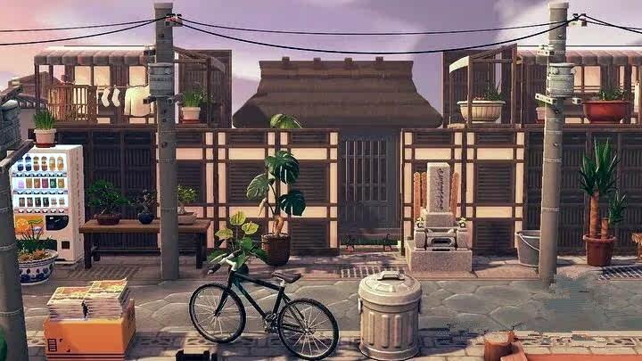 動森日式街道橫版動物之森switch森友會日本街道和風戶外家具道具 露天拍賣