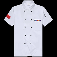 Топ с короткими рукавами и белым флагом