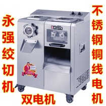 Yongqiang YQ-322 winch stainless steel commercial double Motor slicer slicer slicing minced meat vertical dual-purpose multifunctional
