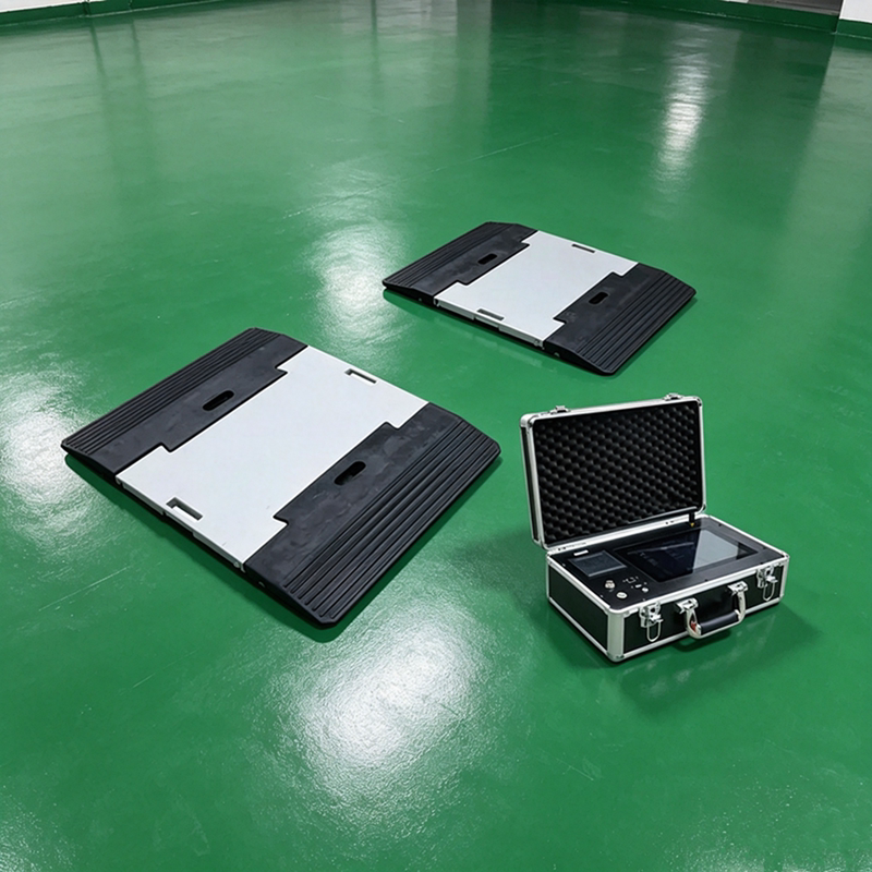 Split-Type Mobile Floor Scale Single-Axis 50t Portable Axle Load Meter L Series 900X500Mm Static Vehicle Weighing Scale