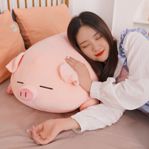Cute Pig Paparazzi Wool Suede Toy Doll Pig Doll Escort Sleeping Girl Doll Holding Pillow Bed Christmas Presents