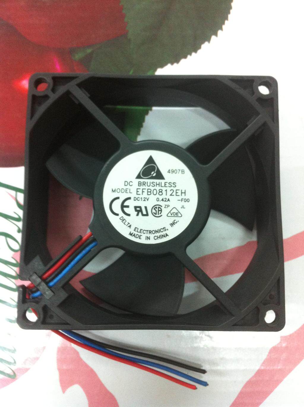 Original EFB0812EH 8025 12V 0.42A-FOO Server Industrial Control Machine Inverter Cooling Fan