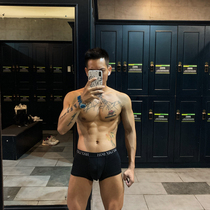 gay underpants male attack pure cotton four-corner pants low waist sexy and breathable pure color individuality English trendy easy flat angle pants