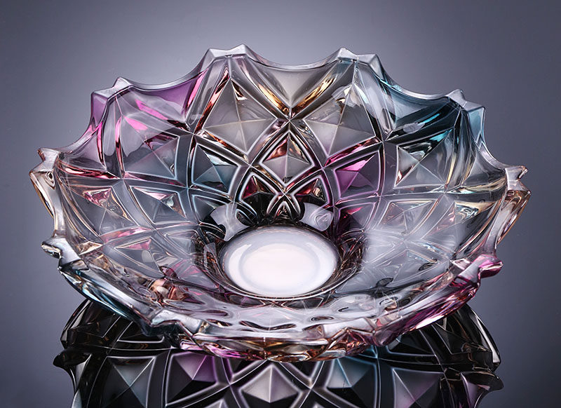 轻奢欧式创意水晶玻璃琉璃色水果盘高颜值客厅茶几大号果盘详情10