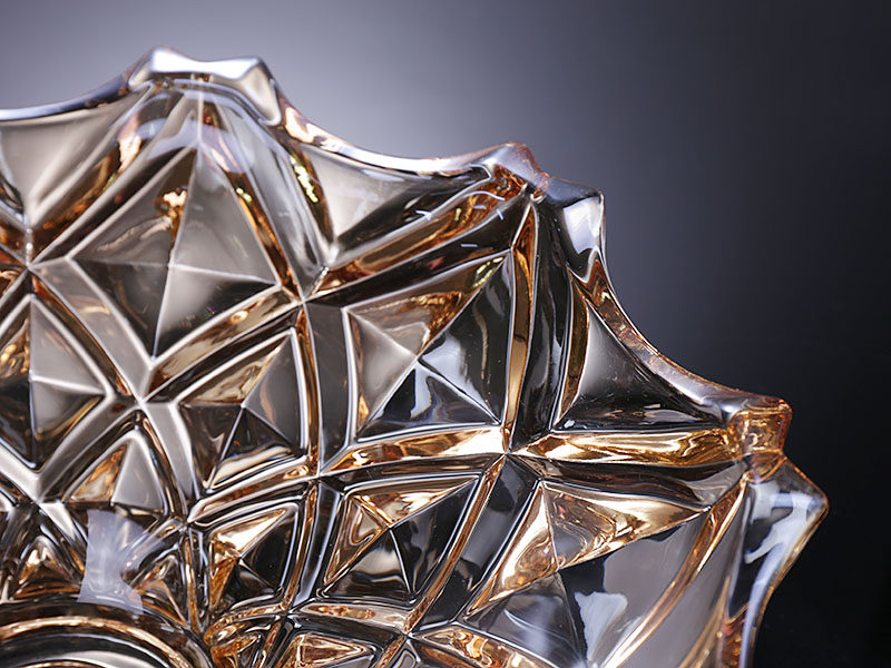 轻奢欧式创意水晶玻璃琉璃色水果盘高颜值客厅茶几大号果盘详情12