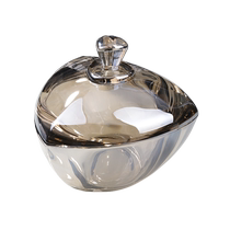 Creative personalized sugar jar crystal glass sugar jar with lid candy box household moisture-proof snack storage jar sales department