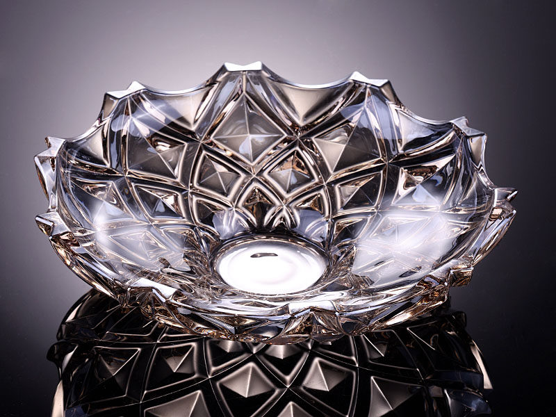 轻奢欧式创意水晶玻璃琉璃色水果盘高颜值客厅茶几大号果盘详情3