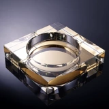 Креативная стеклянная модная пепельница для офиса, делается под заказ, европейский стиль, с печатью вашего логотипа