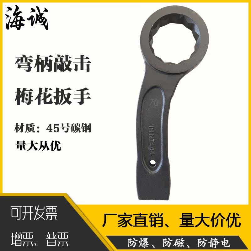 Steel Bent Handle Pounding Plum Wrench Pounding Wrench Bent Shank Wrench Plum Wrenches Carbon Steel Blow To Plum Wrench
