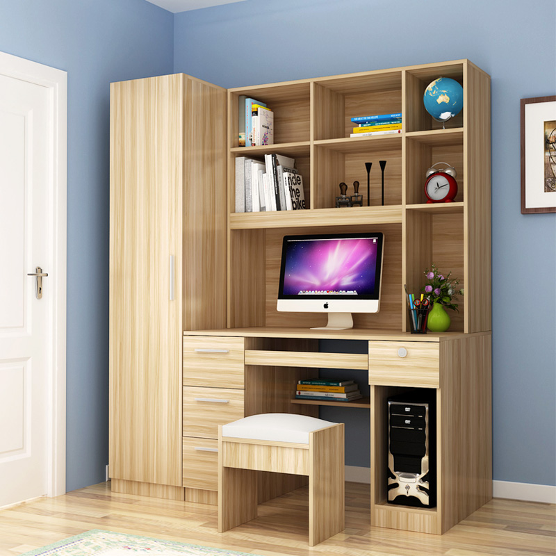 Computer Desk With Bookcase Combination Plus Wardrobe For Children