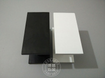 Central European style rectangular tempered glass door handle black and white wooden door handle light luxury simple bathroom handrail