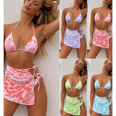 купальник 扎染泳衣比基尼21女分体泳装бикини bikini suit swimsuit