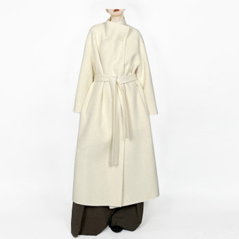 没2月  白月光一粒扣极简高级大气羊毛大衣