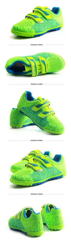 Giày bóng đá cho trẻ em Iron Leopard bị gãy móng mùa hè Giày mới Velcro thoáng khí cho bé trai và bé gái