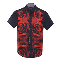 Special 599-R CHMOND summer mens shirt with luxury fabric mulberry silk origin in Italy