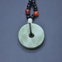  Xinglong Duyu]Nanyang Jade Dushan Jade Duyu peace buckle pendant Pendant Body protection jade sweater chain gift