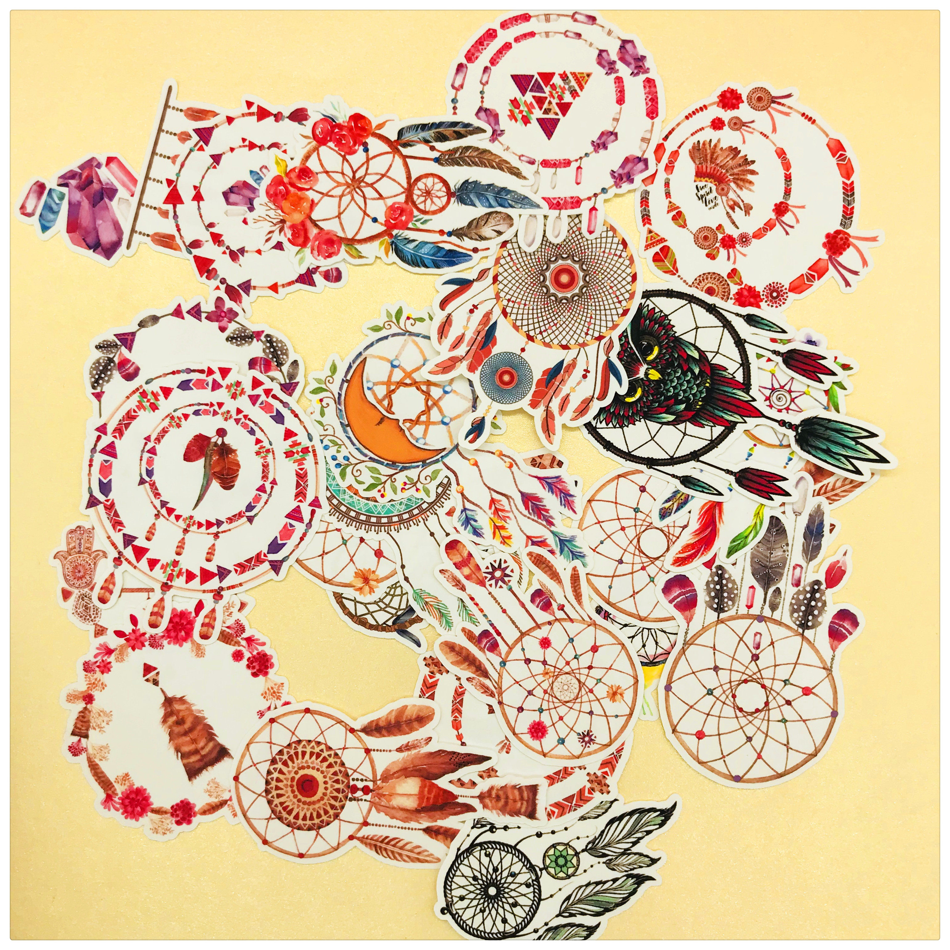 Hand account sticker pack Indian Dream Catcher 25 pieces Hand account sticker photo album decoration 25 yuan