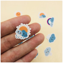 Handbill Sticker Bag Cute Weather Forecast Weather 35 Entrance Ledger Sticker Album decoration RMB25
