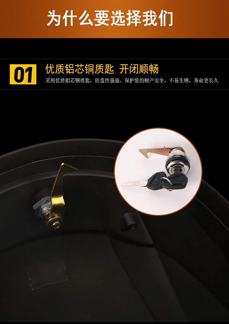 Wan Lihao Xe máy cốp xe điện đuôi xe máy điện lưu trữ bàn đạp công cụ hộp pin xe lớn E32 - Xe gắn máy phía sau hộp cốp đựng đồ xe máy