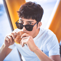 Sun glasses male star Li Yifeng Net Red big frame GM sunglasses 2019 anti ultraviolet square glasses female jack bye