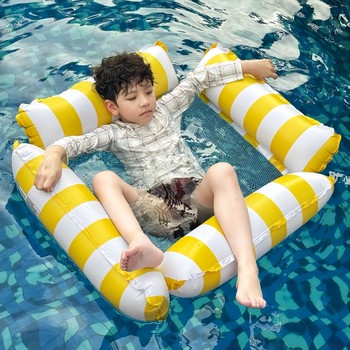 Swimming ring floating bed children's inflatable floating row lounge chair floating cushion