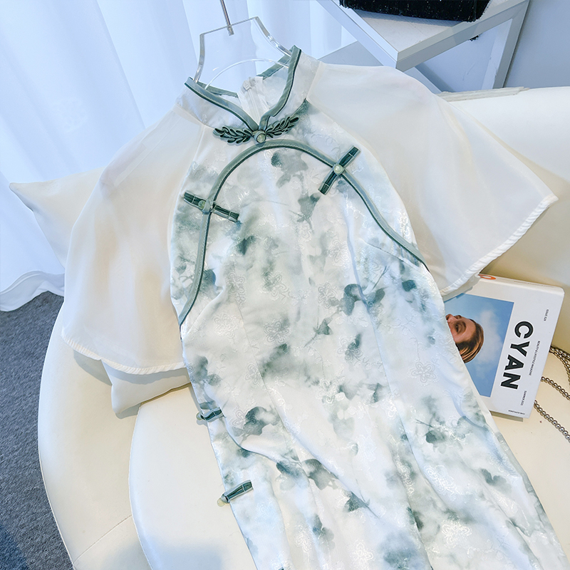 Summer fitted cheongsam, dress, suitable for teen Summer fitted cheongsam, dress, suitable for teen