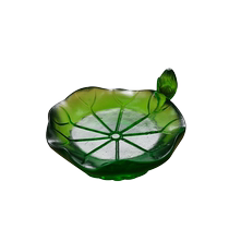 Household Buddhist temple Qibao glass for fasting fruit plate dried fruit snacks small fruit plate multi-functional butter lamp candle stand incense holder