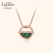 Lai Shen Tong Spirit Jewelry 18K Gold Diamond Pendant Classic Round Fashion Necklace Womens Garden Party Wizard of Oz