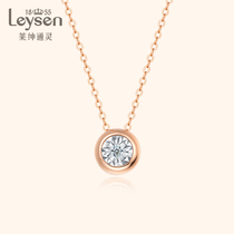 Laisen Tongling Jewelry 18K gold diamond pendant diamond necklace female Garden party series bubble pendant