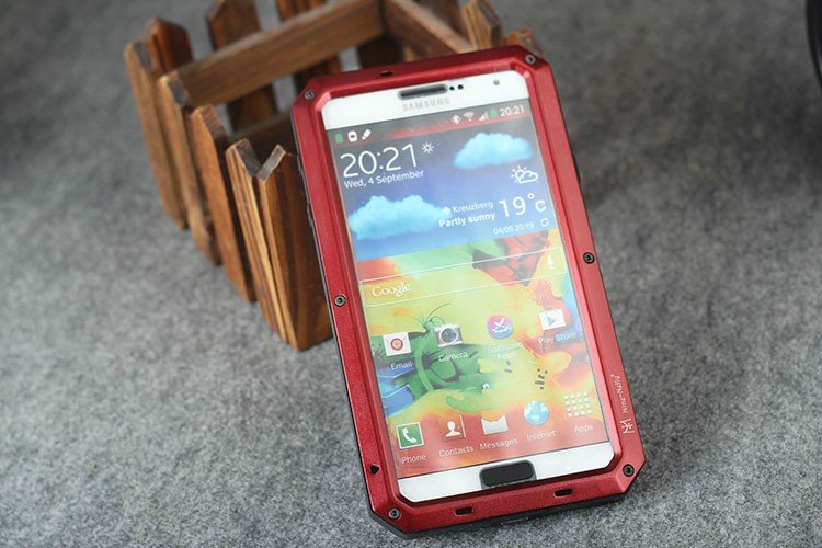 iMatch Water Resistant Shockproof Dust/Dirt/Snow-Proof Aluminum Metal Case Cover for Samsung Galaxy Note 3