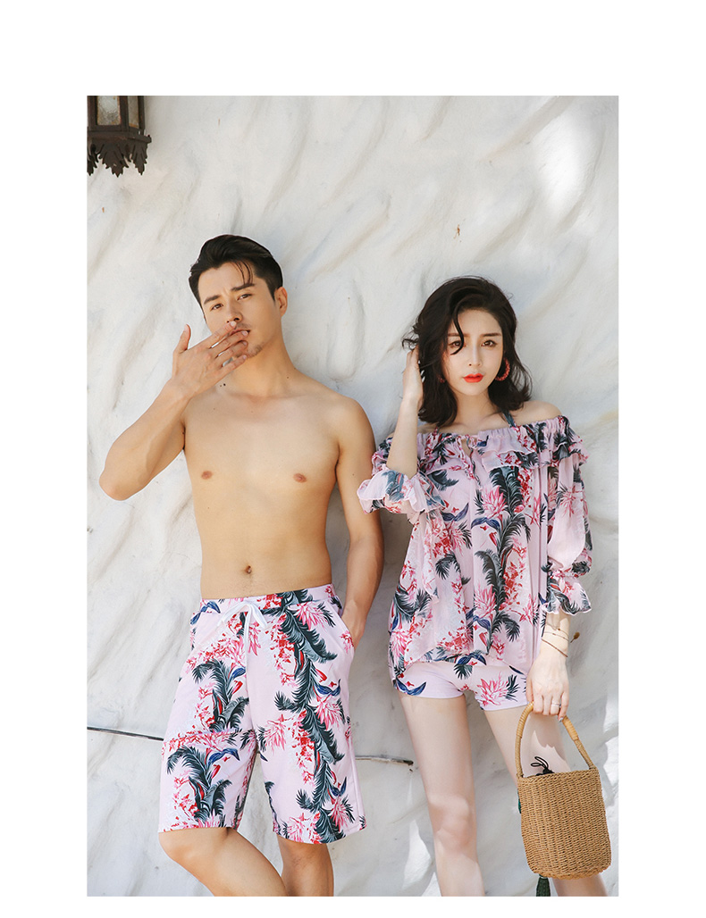 Cặp đôi đồ bơi nữ váy xẻ ba mảnh áo ngực nhỏ tập hợp những người yêu thích áo tắm mỏng đồ đôi nam nữ đi biển