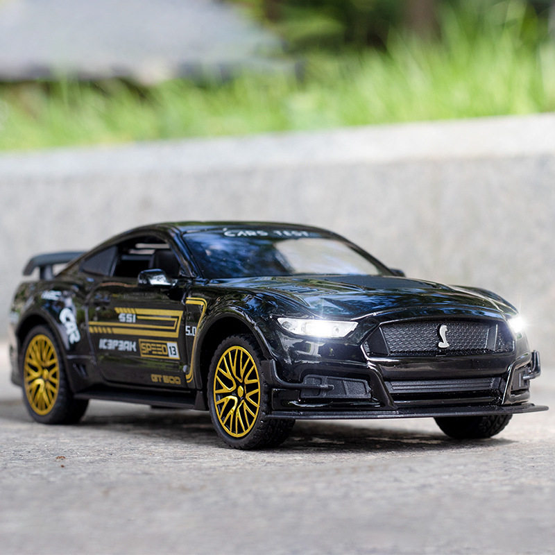 1:32 Ford Mustang GT alloy car model Shelby sports car simulation metal car model decoration children's toys