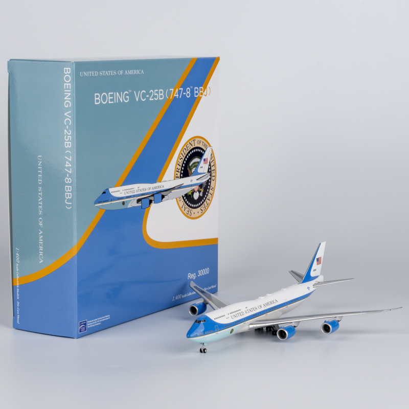 Ng Models 1/400 U.S. Air Force One Vc-25B (747-8) Alloy Passenger Aircraft Model 30000