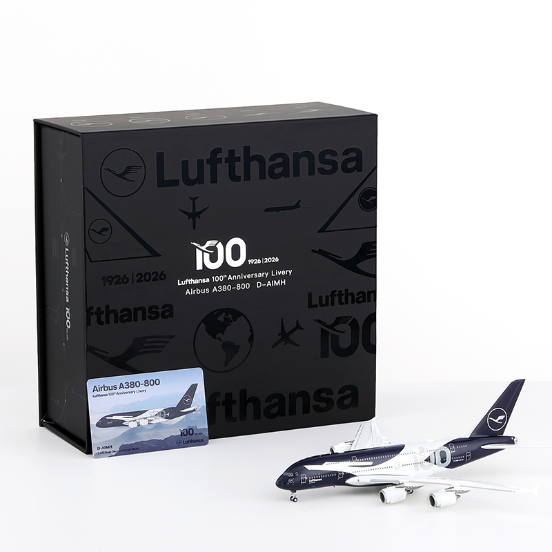 Hx Models 1/400 Lufthansa 100Th Anniversary Livery A380 Metal Aircraft D-Aimh Hx Models 1/400 Lufthansa 100Th Anniversary Livery A380 Metal Aircraft D-Aimh