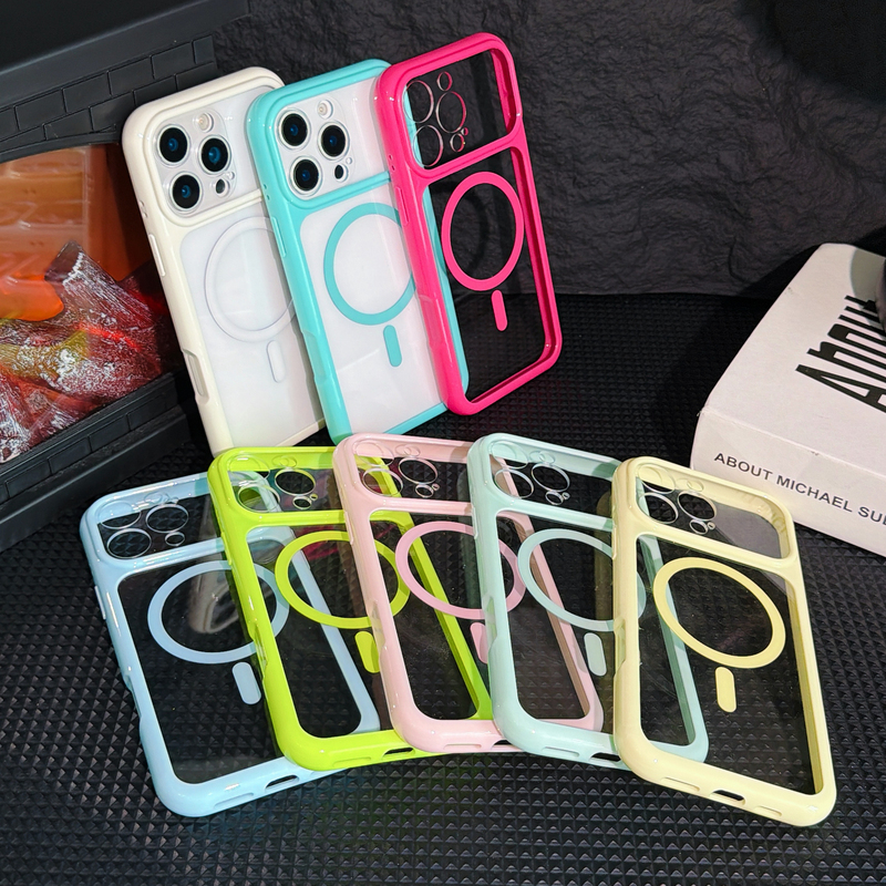 Magnetic Full-Cover Precision Hole Simple Cream Candy Shell Transparent Groove Suitable for iPhone 17 Pro Max Phone Case 16 Pro Apple 15 Soft Edge Acrylic Hard Case 14/13 Groove Resin DIY Magnetic Full-Cover Precision Hole Simple Cream Candy Shell Transparent Groove Suitable for iPhone 17 Pro Max Phone Case 16 Pro Apple 15 Soft Edge Acrylic Hard Case 14/13 Groove Resin DIY