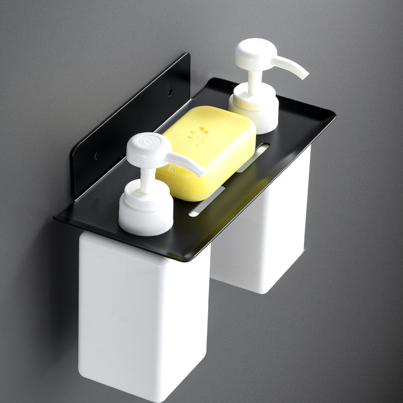 Toilet hand - liquid bottle presses household 304 soap frame bathroom shampoo and dew shelf