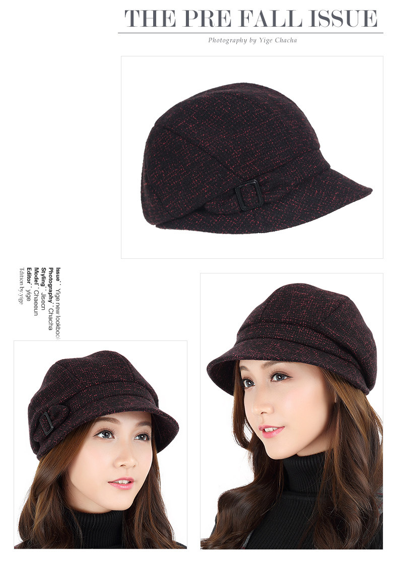 Chapeau pour femme en Melange de laine - Ref 3234088 Image 9