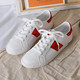 2025 Spring, Summer, and Autumn New Korean Style Breathable White Sneakers Women's Sports Casual Shoes Fashionable Versatile Flat Shoes