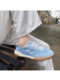 Genuine Leather Ballet Series 2025 New Model Women's Casual Retro Gump Shoes Sports Height-Increasing White Sneakers